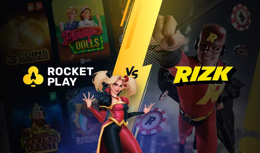 Comparison of Rocket Play and Rizk Casino interfaces