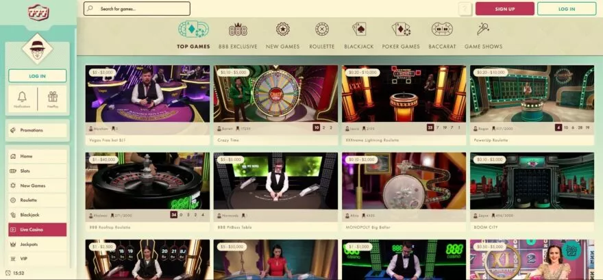 777 casino live