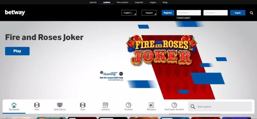 Betway casino online