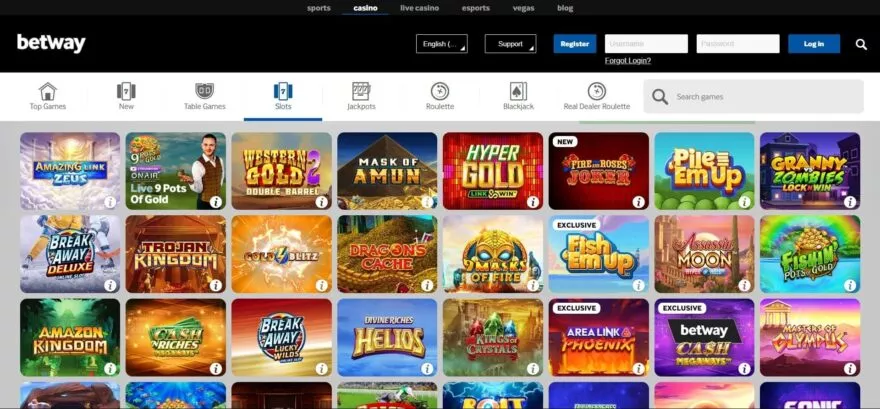 Betway casino slots