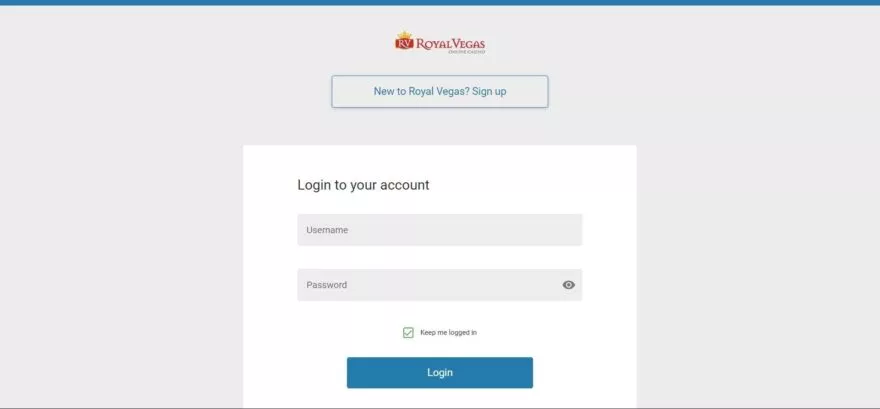 Royal Vegas casino login
